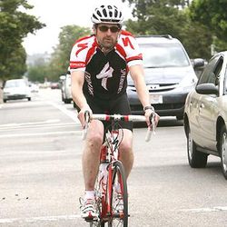 Patrick Dempsey à vélo