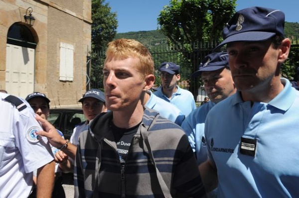 Riccardo Ricco escorte par la police