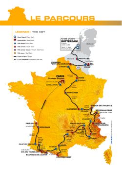 Parcours Tour De France 2010