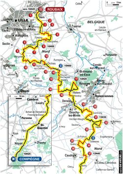 Parcours paris roubaix 2010